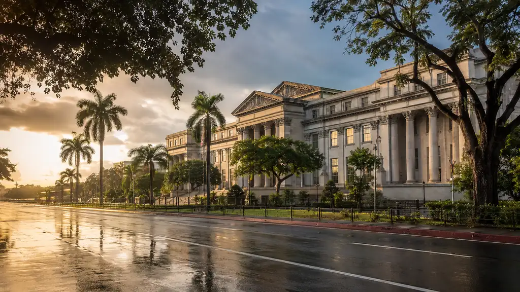 National Museum Manila day trip from Pasay with neoclassical architecture and tropical morning light